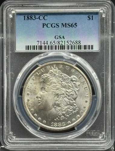 1883年CCモルガン銀貨 PCGS MS-65｜WORLD RESOURCE【QUEEN店】 138,050円