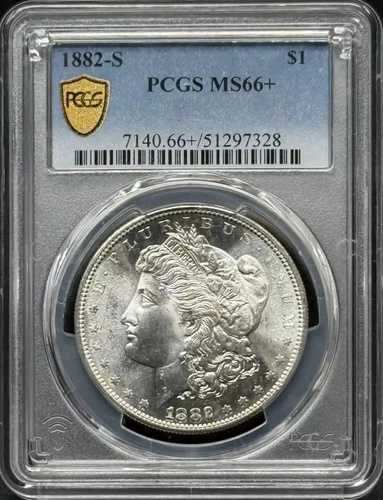 1882年 S モーガン銀貨 PCGS MS-66+