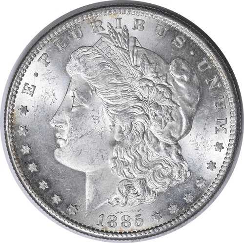 1885-S モルガン銀貨 チョイス BU 未認定 #852