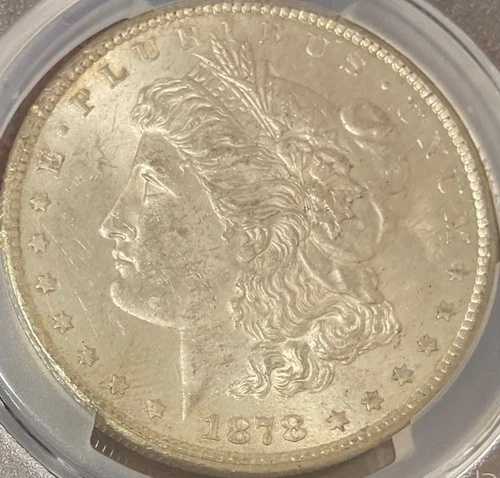 1878年製 モルガン・ダラー - PCGS MS62