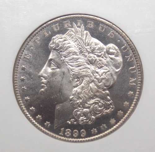 1899年製「O」モルガン銀貨 $1 NGC MS64 DPL #001 Deep Proof Like BU ECC&C, Inc