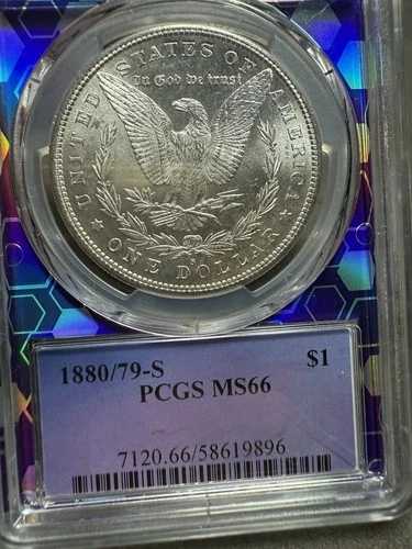 1880/79-S モルガン銀貨 $1 MS 66 トレーダービー トレーダービー PCGS 139,150円