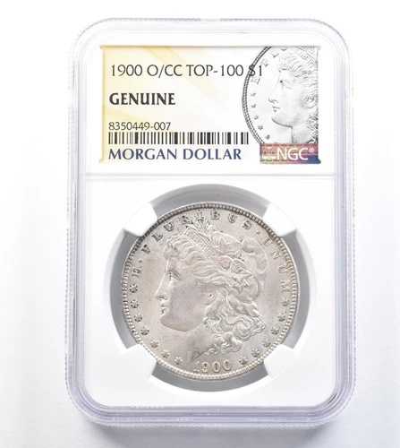 1900-O/CC モルガン銀貨 トップ100 正規NGC *0791