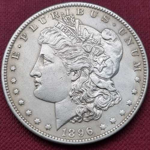 1896年 O モルガン・ダラー 1ドル銀貨 ハイグレード UNC #55580