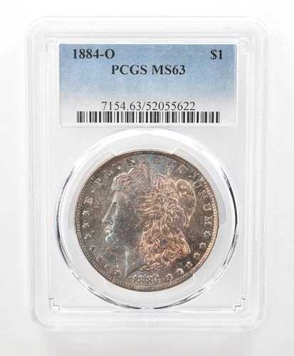 1884-O モルガン銀貨 MS63 PCGS 美しいトーン *6645