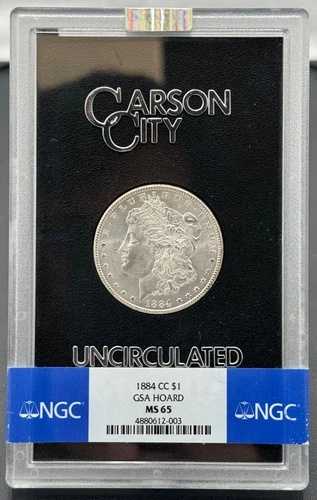 1884-CC モルガン銀貨 GSA ドル NGC MS-65 GSA ホード