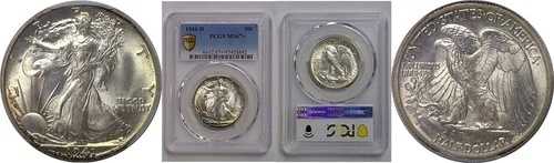1941-D 50セントウォーキング・リバティ・ハーフダラー - PCGS MS-67+