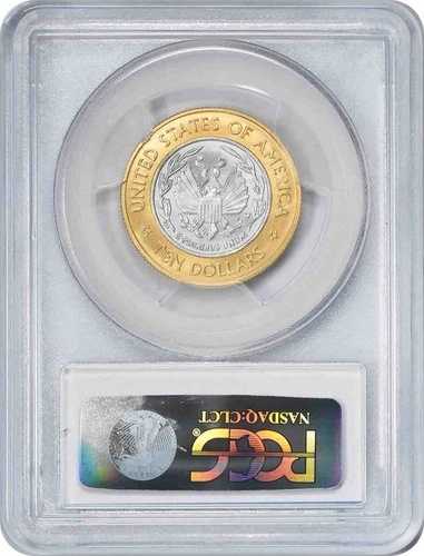 2000-W 議会図書館記念 10ドル バイメタル ゴールド プラチナ MS70 PCGS