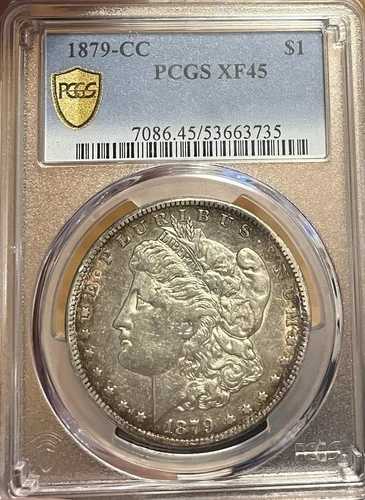 1879-CC PCGS XF45 モルガン銀貨