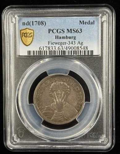 1708 フィーヴェガー-343 PCGS MS-63 フィーヴェガー-343 Ag 435,160円