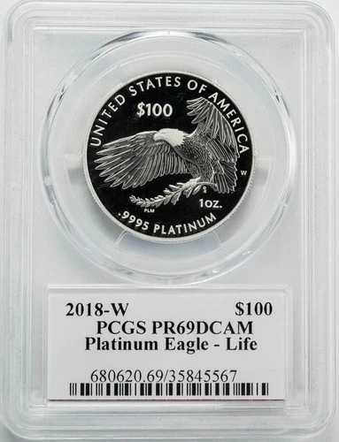 2018-W 100ドル プラチナイーグル ライフ モイシグネチャー PR69 DCAM PCGS 950701-6
