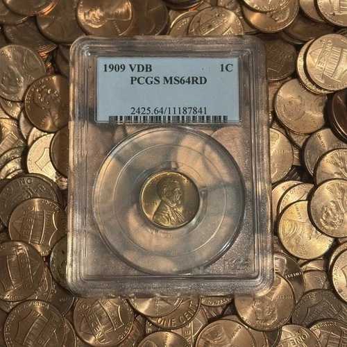 PCGS 1909 1C VDB リンカーン・ウィート・ペニー (MS64RD)