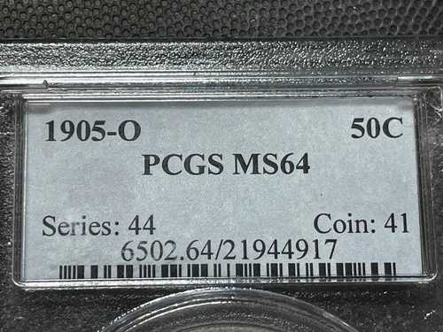 PCGS MS-64 1905-O バーバー ハーフダラー 美品コイン！同梱配送