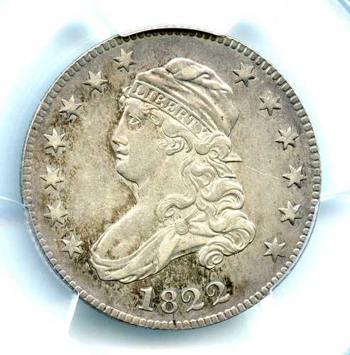 1822年製キャップドバストクォーター、PCGS XF45