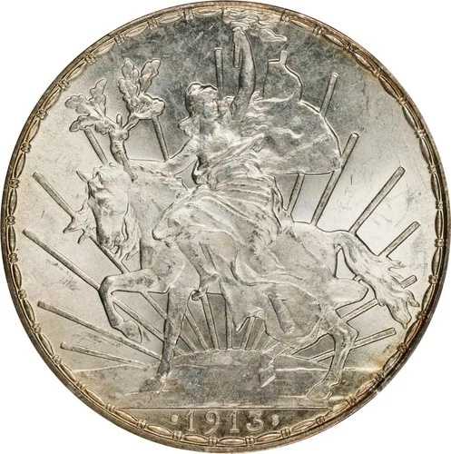 メキシコ: Estados Unidos 1913 'Caballito' Peso PCGS MS-64。ゴージャスな宝石に近い！｜WORLD RESOURCE【QUEEN店】 443,080円
