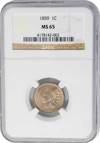1859年インディアンヘッドセント1セントMS65 NGC 951031-28｜WORLD RESOURCE【QUEEN店】