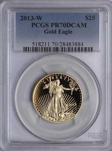 2013-W $25 PCGS アメリカンイーグル PR70DCAM 認定 #28483884-
