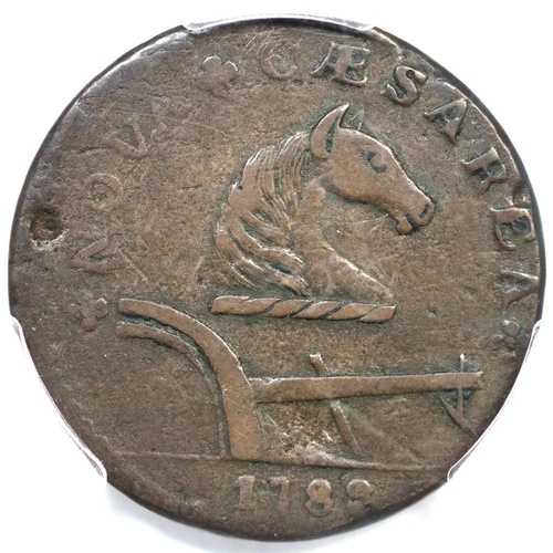 1788年 M 77-dd R-2 PCGS VF 25 ランニングフォックス ニュージャージーコロニアル銅貨