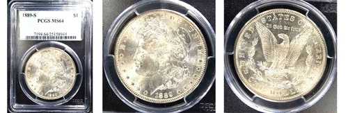 1889-S $1 MS64 PCGS-FLASHY-MORGAN DOLLAR 454,960円