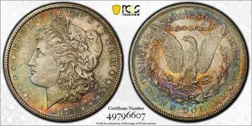 1878-CC 1ドル モルガン・ダラー PCGS MS65