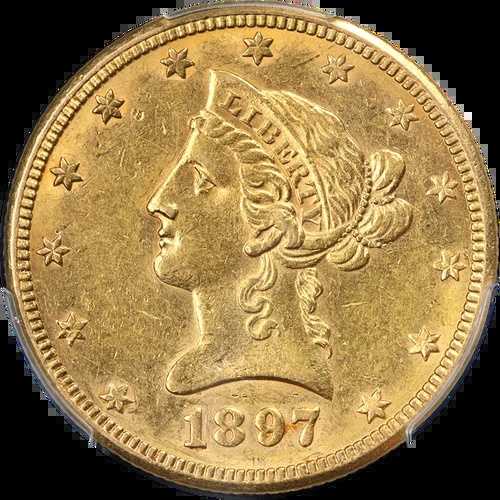1897-O リバティゴールド 10ドル PCGS AU55 美しい外観 強い刻印