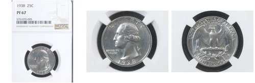 1938 25C PR67 NGC-ワシントンクォーター--