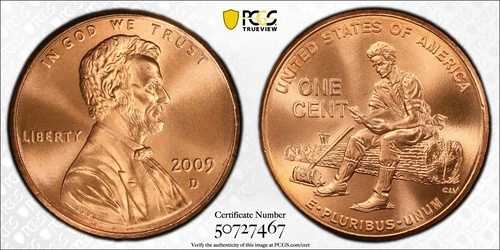2009 D リンカーン形成期 PCGS MS68RD MS 68 レッド ゴールドシールドコイン 1セント