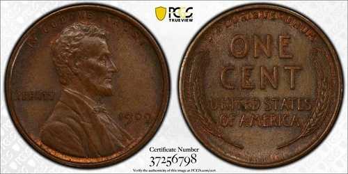 1909 VDB 1C リンカーン セント、PCGS MS64BN 478,280円