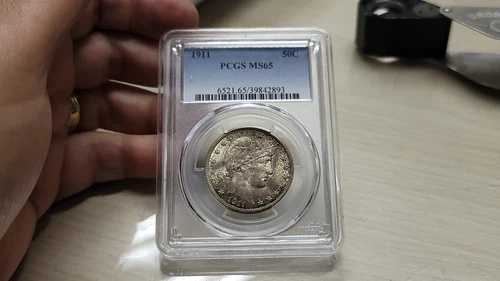1911年 P バーバー ハーフダラー 50セント PCGS MS 65 478,280円