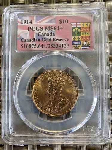 カナダ 1914年 10ドル金貨 MS64+ ゴールドリザーブ
