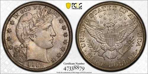 1912-D バーバー ハーフダラー PCGS MS66