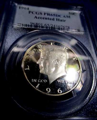 1964年 ケネディハーフ PR65 DCAM 超レア ローポップ 24 アクセントヘア PCGS PQ+