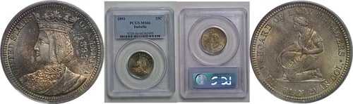 1893年 25セント イザベラ記念クォーター PCGS MS-66
