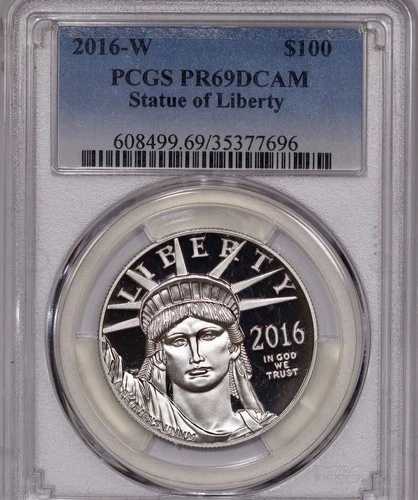 1オンス 100ドル アメリカン プラチナ イーグル プルーフ PCGS PR69 DCAM - ランダム年