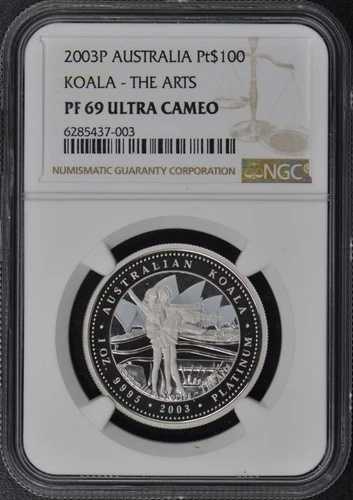 2003P オーストラリア コアラ - 芸術 PT$100 NGC PR69DCAM