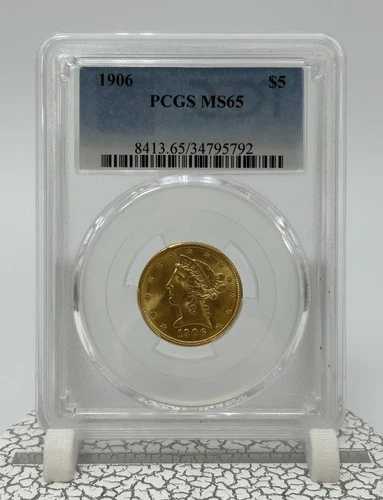 1906年 5ドル金貨 PCGS MS65