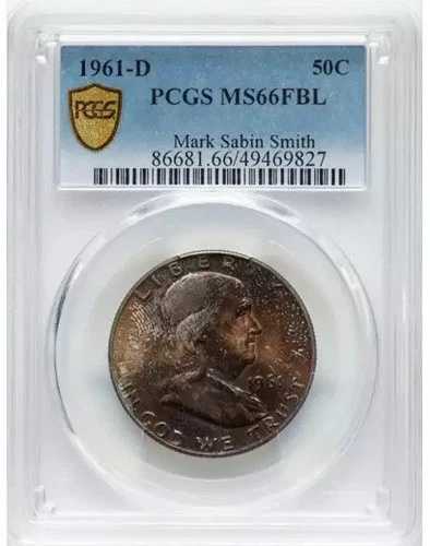 1961-D フランクリン ハーフダラー PCGS MS66FBL