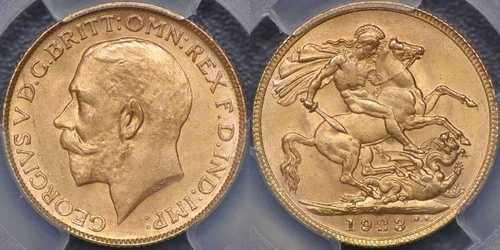 1923年メルボルンソブリン - PCGS MS65｜WORLD RESOURCE【QUEEN店】