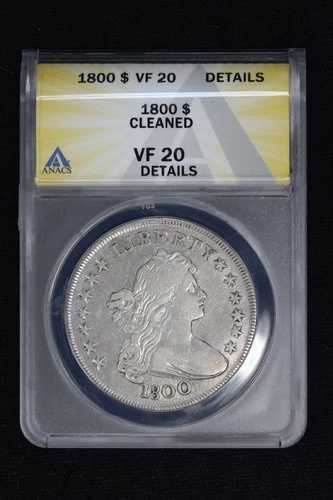 1800年 ドレープバストドル ANACS VF 20 詳細クリーニング済み 32WM｜WORLD RESOURCE【QUEEN店】