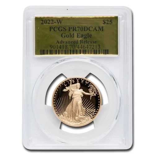 2022-W 1/2オンス プルーフ アメリカン ゴールド イーグル PR-70 PCGS (AR)｜WORLD RESOURCE【QUEEN店】
