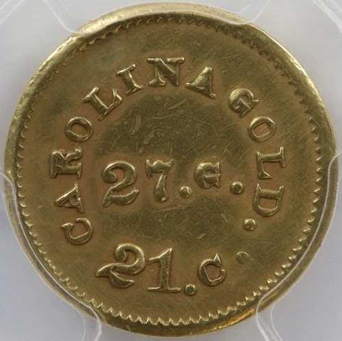 1842-50 A. ベヒトラー金貨 G$1 27G 21C PCGS AU 詳細