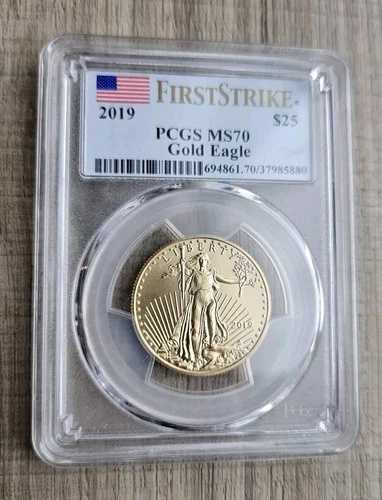 2019年 25ドル ゴールド アメリカンイーグル PCGS MS 70 ファーストストライクコイン