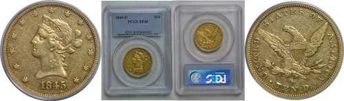 1845-O 10ドル リバティ PCGS XF-40
