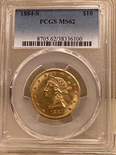 1884S 10ドル金貨 リバティヘッドイーグル PCGS MS62 555,720円