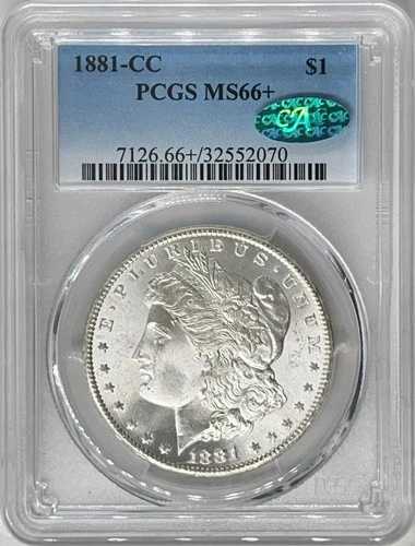 1881-CC $1 PCGS MS66+ CAC モルガン銀貨 32552070 556,160円