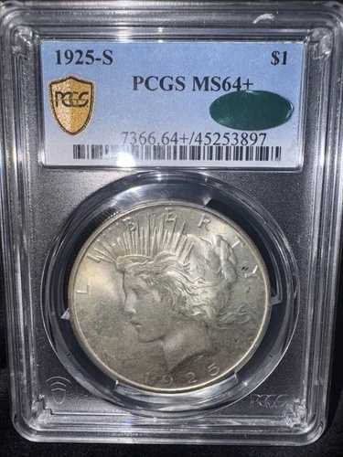 1925年 Sピースドル PCGS MS 64+ CAC認定 - 希少コイン 価格をチェック ギルド