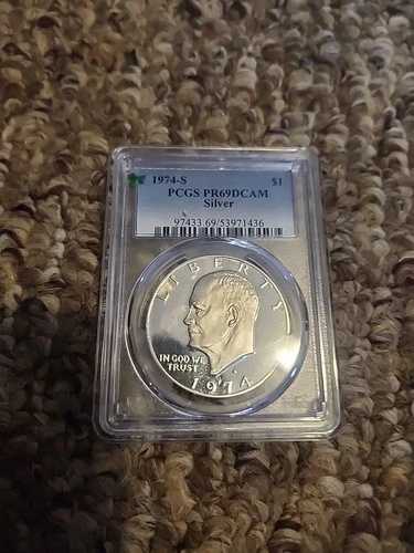 1974-S アイゼンハワー・アイク シルバーダラー プルーフ PCGS PR69DCAM