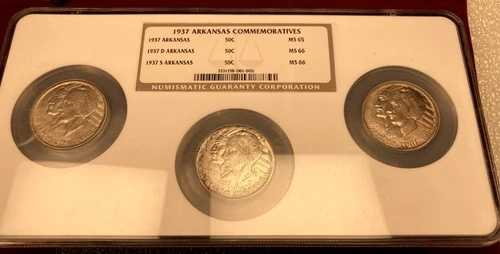 1937年アーカンソーPDSセットNGC 65/66/66、スタックのオリジナルボックス付き|WORLD RESOURCE【QUEEN店】
