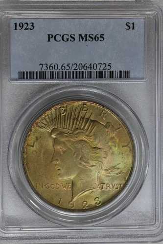 1923年 $1 PCGS MS65 平和ドル、1900年代の銀貨 $1