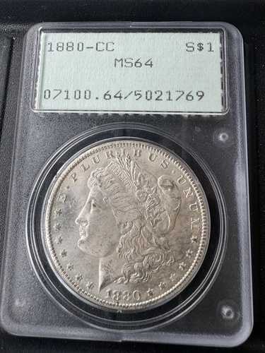 1880cc モルガン・ダラー ms64 PCGS グレード 美しいコイン 初代ラトラー|WORLD RESOURCE【QUEEN店】